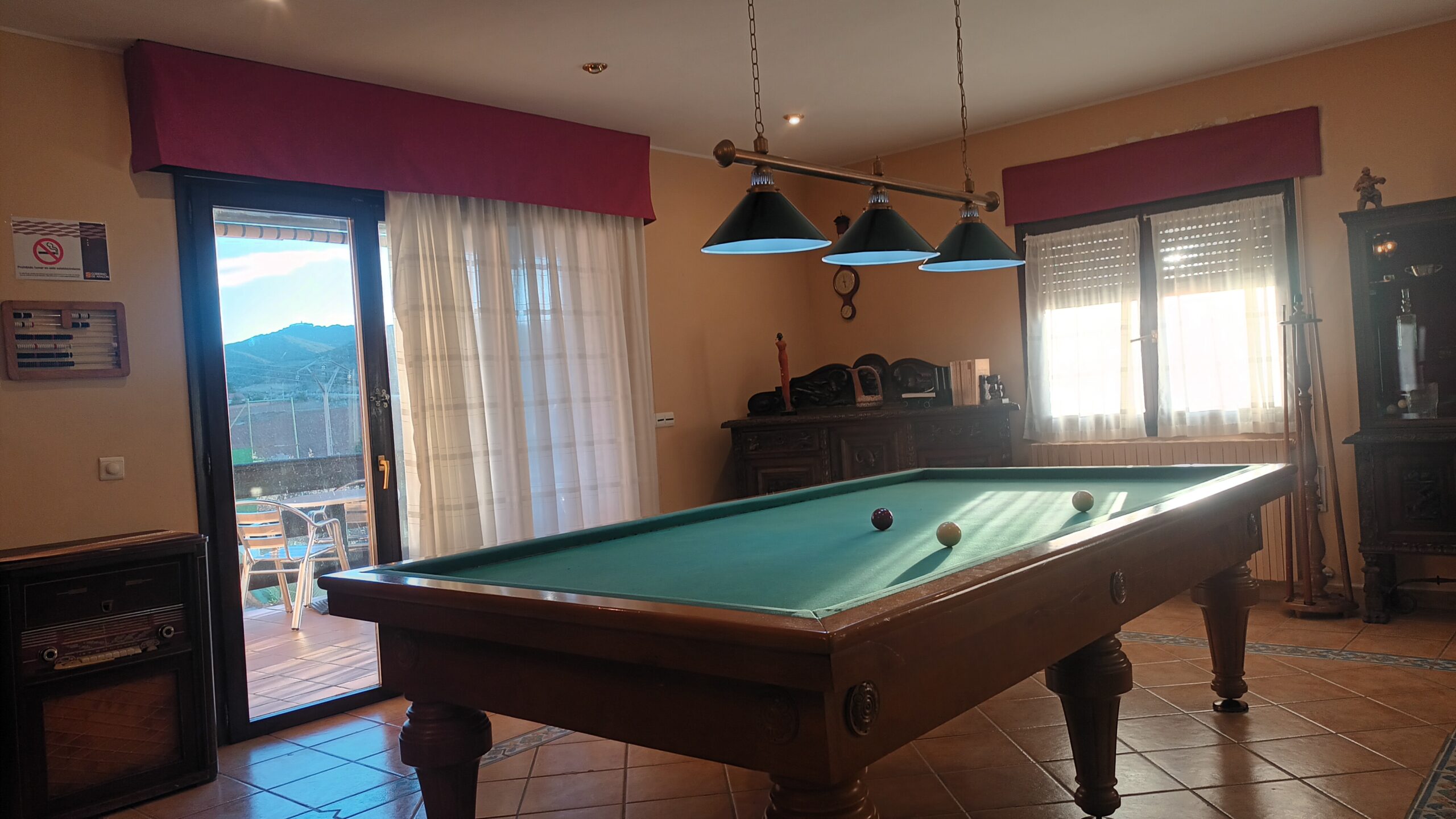Zona Billar Casa Rural Mirador del Aguila