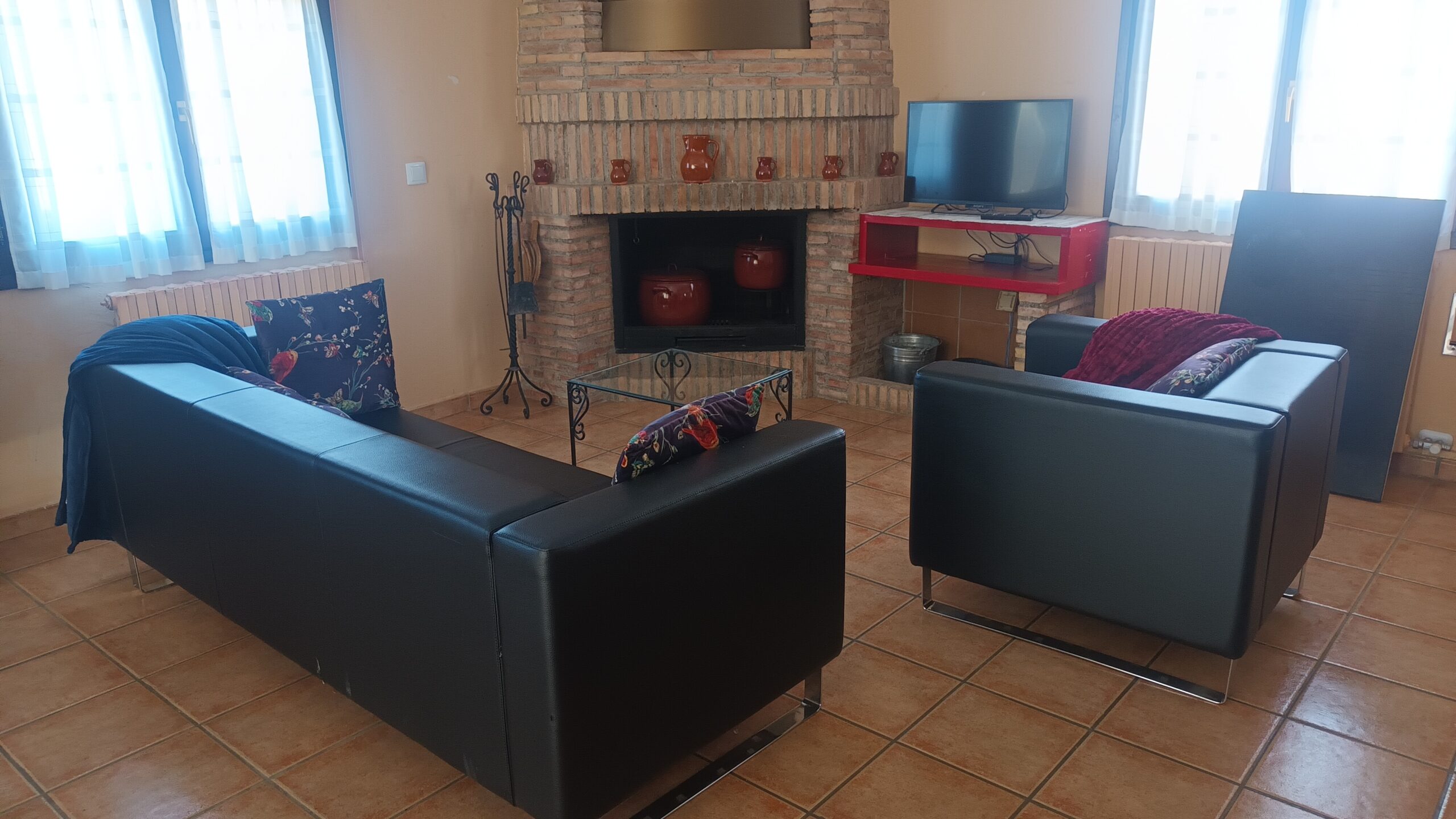 Zona Chimenea Casa Rural Mirador del Aguila